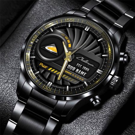 Challenger Tractor Personlazied Black Fashion Hand Watch Gifts For Dad