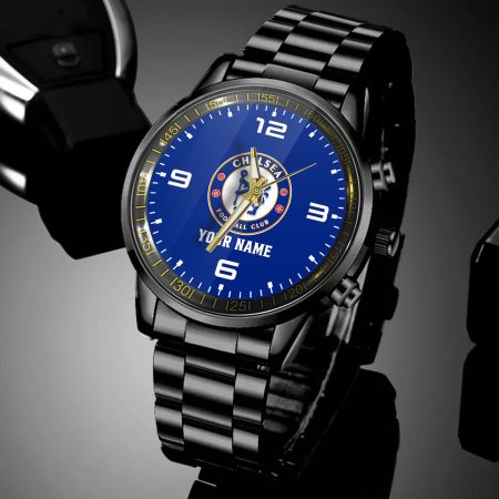 Chelsea EPL Personalized Black Hand Watch Gifts For Fans
