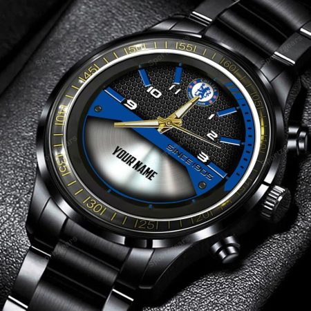 Chelsea EPL Personalized New Black Hand Watch Gift For Fans