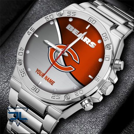 Chicago Bears NFL Personalized Black Hand Watch Gifts For Fans