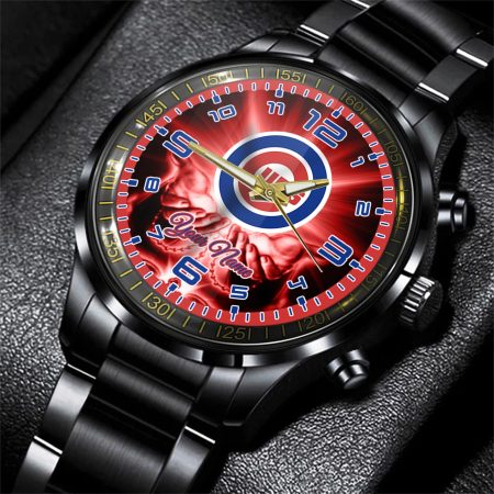 Chicago Cubs MLB Personalized Fashion 3D Men Hand Watch Gift For Fans For Father