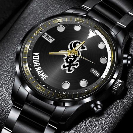 Chicago White Sox MLB Personalized New Black Hand Watch Gift For Fans
