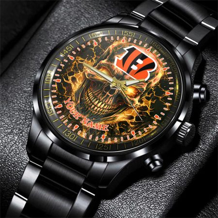 Cincinnati Bengals NFL Men Hand Watch Personalized Gift For Fans