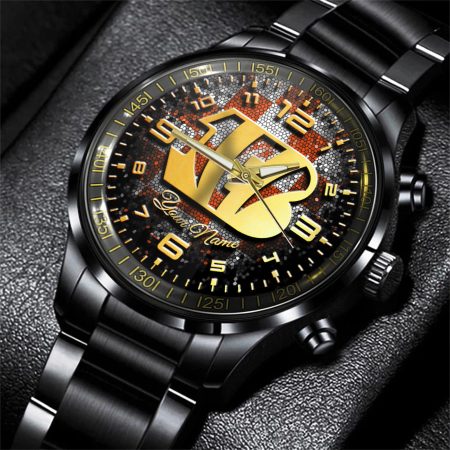Cincinnati Bengals NFL Personalized 3D Men Hand Watch Gift For Fans For Father