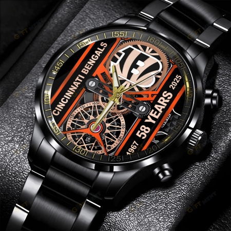Cincinnati Bengals NFL Stainless Steel Watch Gift For Fan