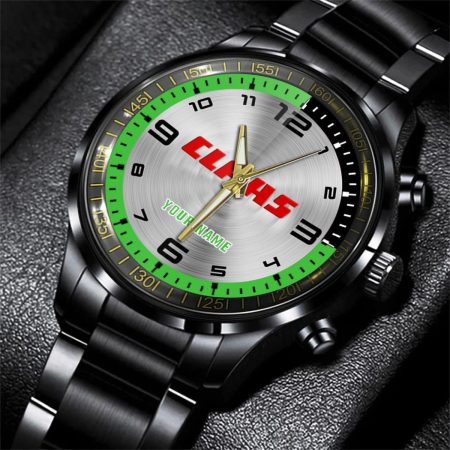 Claas Car Personalized Black Stainless Steel Hand Watch For Fan