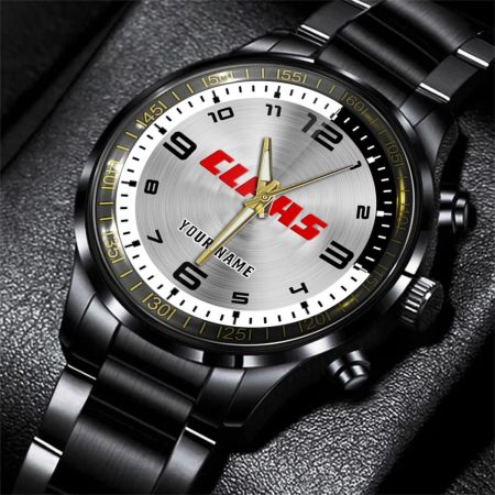 Claas Car Personalized Black Stainless Steel Hand Watch For Fan