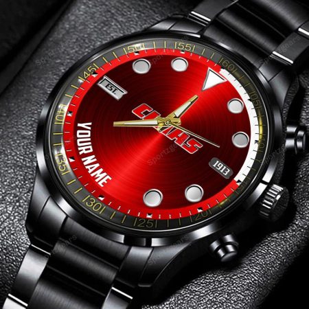 Claas Tractor Personalized Black Hand Watch Gift For Fans