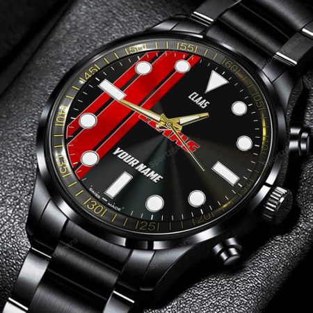 Claas Tractor Personalized Black Hand Watch Gift For Fans