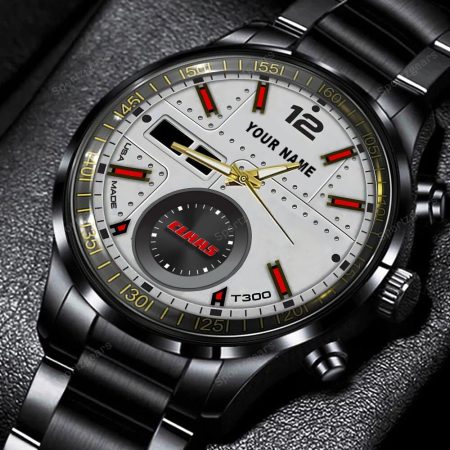 Claas Tractor Personalized Black Hand Watch Gift For Fans