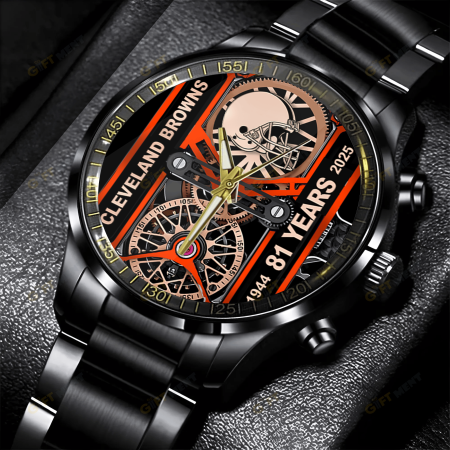Cleveland Browns NFL Stainless Steel Watch Gift For Fan