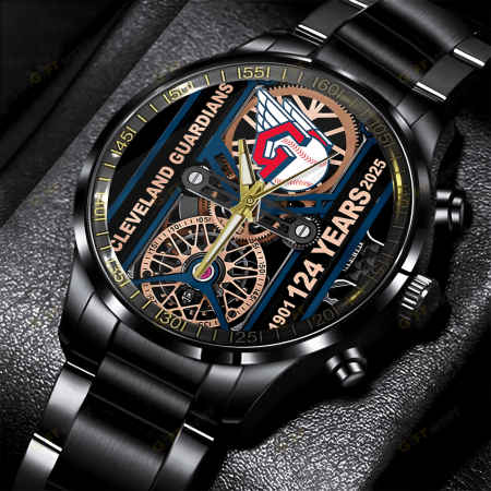 Cleveland Guardians MLB Stainless Steel Watch Gift For Fan