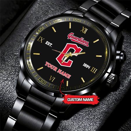 Cleveland Indians MLB Black Fashion Watch Custom Your Name For Fan