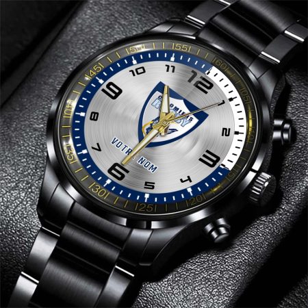 Colomiers Rugby Top 14 Personalized Black Stainless Steel Hand Watch For Fan