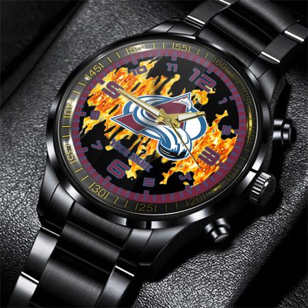 Colorado Avalanche NHL Personalized 3D Black Watch Gift For Fans