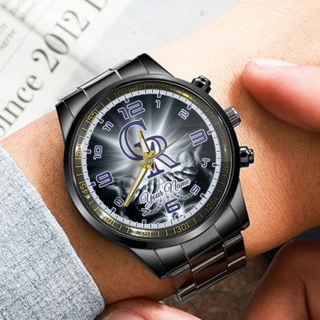 Colorado Rockies MLB Personalized Fashion 3D Men Hand Watch Gift For Fans For Father