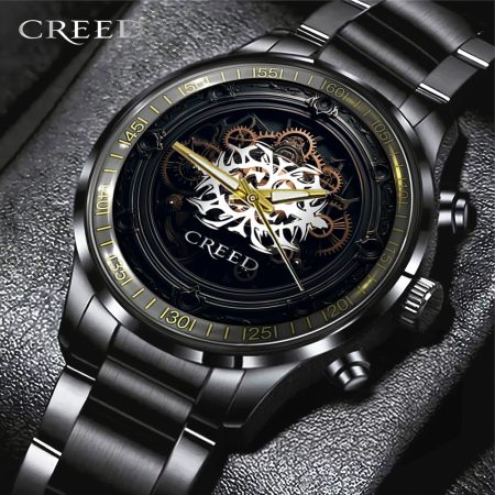 Creed Band Music Black Stainless Steel Watch Gift For Fan