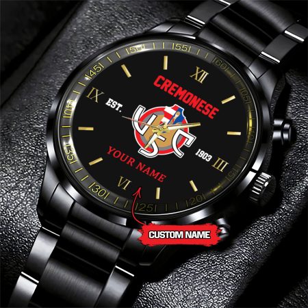 Cremonese Serie A Black Fashion Watch Custom Your Name For Fan