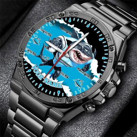 Cronulla Sutherland Sharks NRL Fashion Personalized Watch Men Gift For Fans