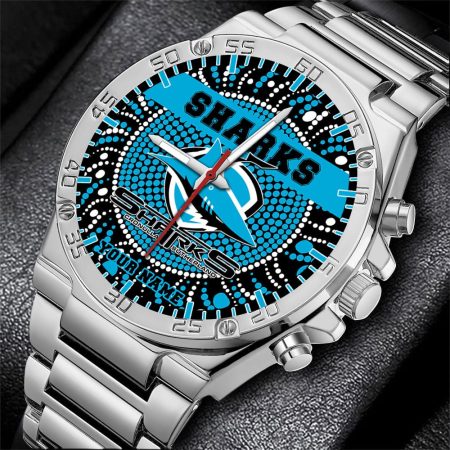 Cronulla Sutherland Sharks NRL Mode Personalized Watch Men Gift For Fans