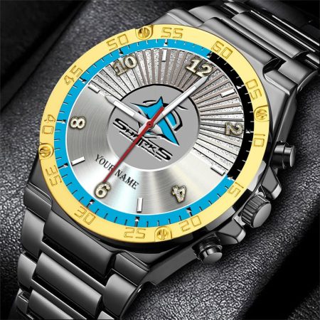 Cronulla Sutherland Sharks NRL New Personalized Watch Men Gift For Fans