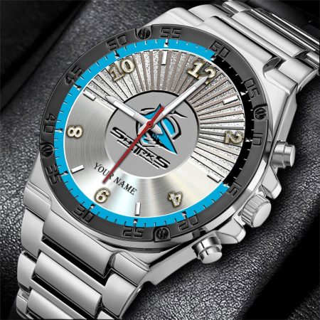 Cronulla Sutherland Sharks NRL New Personalized Watch Men Gift For Fans