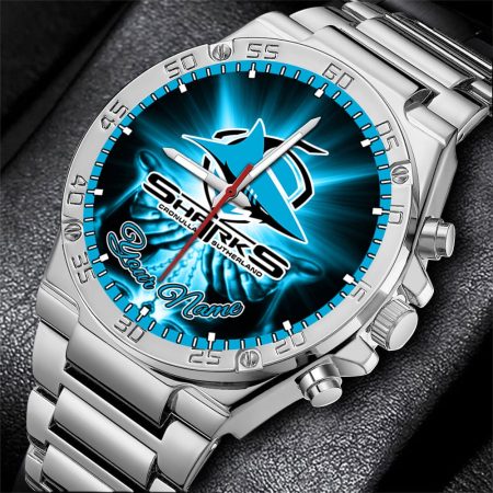 Cronulla Sutherland Sharks NRL New Style Personalized Watch Men Gift For Fans