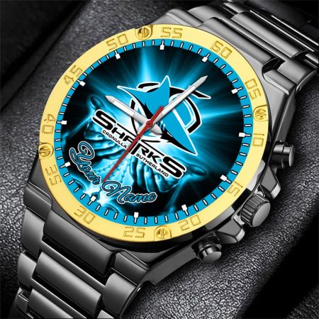 Cronulla Sutherland Sharks NRL New Style Personalized Watch Men Gift For Fans