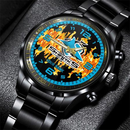 Cronulla Sutherland Sharks NRL Personalized 3D Men Hand Watch Gift For Fans For Father For Fan