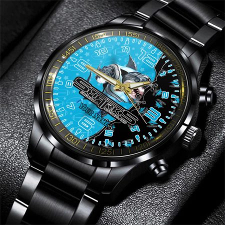 Cronulla Sutherland Sharks NRL Personalized Style 3D Men Hand Watch Gift For Fans