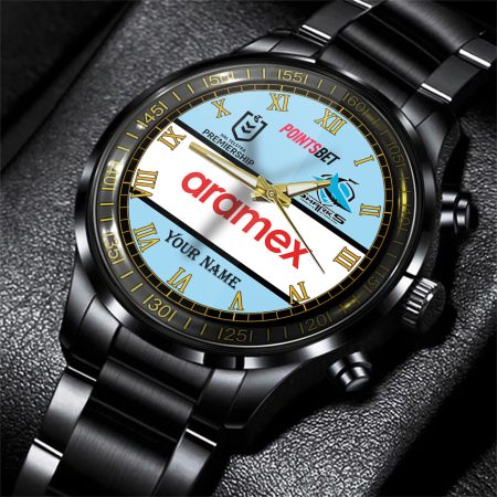 Cronulla Sutherland Sharks NRL Personalized Style 3D Men Hand Watch Gift For Fans