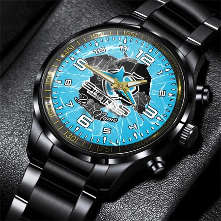 Cronulla Sutherland Sharks NRL Personalized Style 3D Men Hand Watch Gift For Fans
