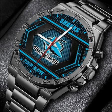 Cronulla Sutherland Sharks NRL Personalized Watch Men Gift For Fans
