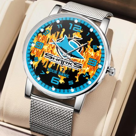 Cronulla Sutherland Sharks NRL Woman Hand Watch Personalized Gift For Fans