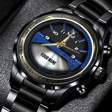 Crystal Palace EPL Personalized New Black Hand Watch Gift For Fans