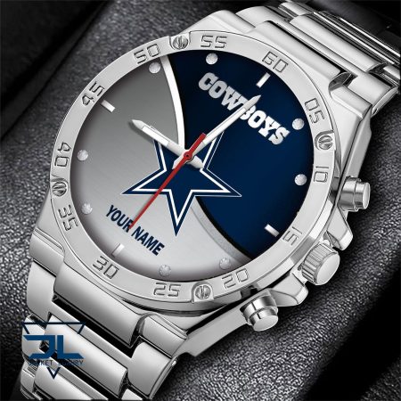 Dallas Cowboys NFL Personalized Black Hand Watch Gifts For Fans