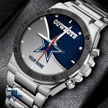 Dallas Cowboys NFL Personalized Black Hand Watch Gifts For Fans