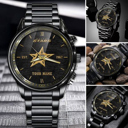 Dallas Stars NHL Personalized Black Fashion Watch For Fans
