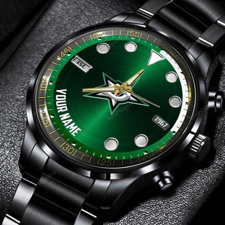 Dallas Stars NHL Personalized New Black Hand Watch Gift For Fans