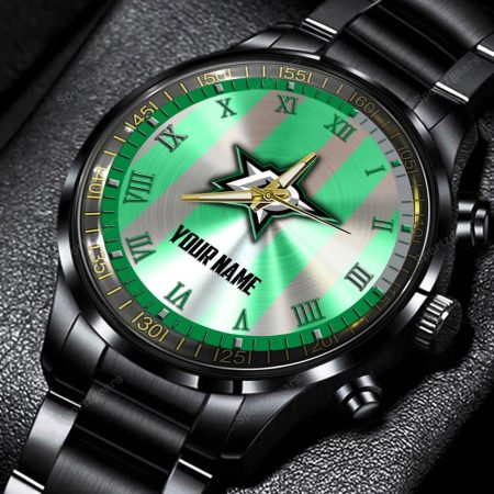 Dallas Stars NHL Personalized New Black Hand Watch Gift For Fans