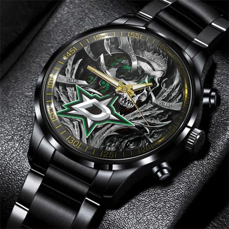 Dallas Stars NHL Skull Personalized Hand Watch Gift For Fans