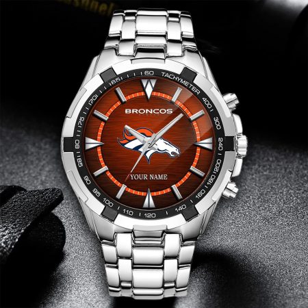 Denver Broncos NFL Alloy Men Quartz Watch Personalized Gift For Fan