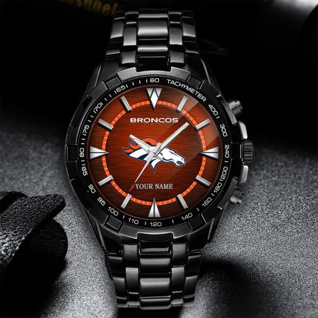 Denver Broncos NFL Alloy Men Quartz Watch Personalized Gift For Fan