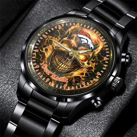 Denver Broncos NFL Men Hand Watch Personalized Gift For Fans