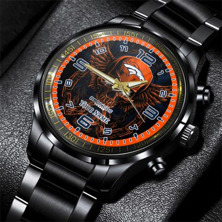 Denver Broncos NFL Personalized 3D Men Hand Watch Gift For Fans For Father