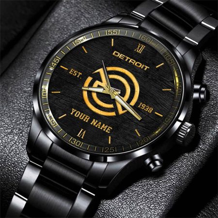 Detroit Diesel Tractor Personlazied Black Fashion Hand Watch Gifts For Dad