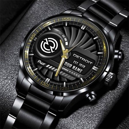 Detroit Diesel Tractor Personlazied Black Fashion Hand Watch Gifts For Dad