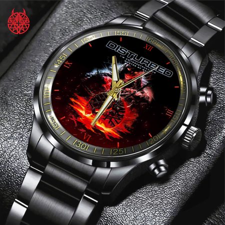 Disturbed MusicBlack Stainless Steel Watch Gift For Fan