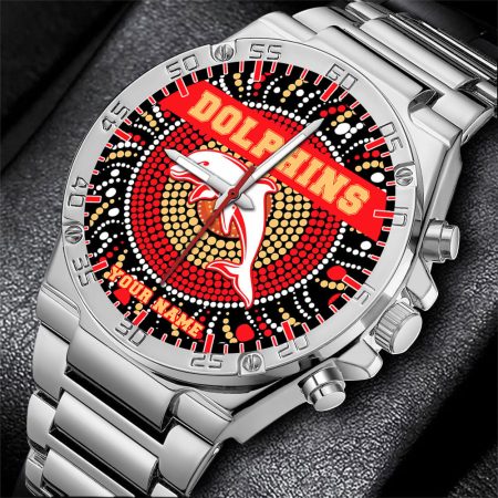 Dolphins NRL Mode Personalized Watch Men Gift For Fans