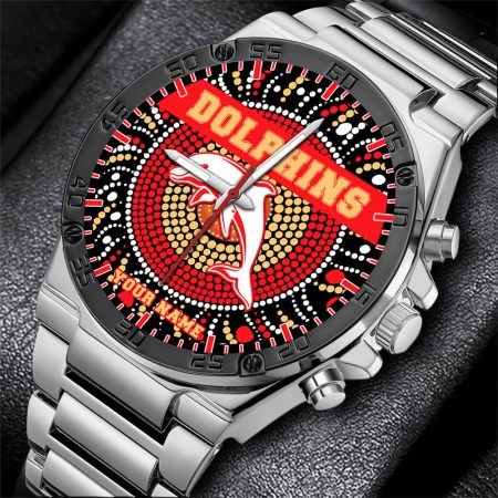 Dolphins NRL Mode Personalized Watch Men Gift For Fans